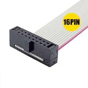 2.54mm IDC Connector Flat <b>Cable</b> 16Pin IDC Connector to 2.54mm IDC <b>Cable</b> 26p 17MM Flat Ribbon Assembly <b>Cable</b> - Product Image 1