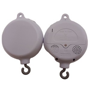 Juguetes Musicales Blancos Colgantes para Bebés, Móvil para Cuna, Funciona con Pilas, Campana Giratoria para Cama de Bebé, Reproduce 35 Canciones - Product Image 1