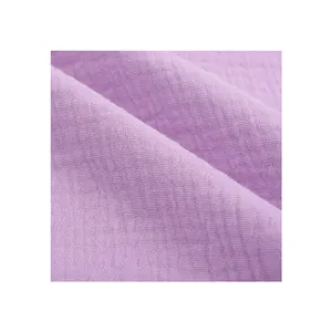 100% Organic Cotton Gauze Fabric For Baby Comforter Baby Wrap Newborn Receiving Ruffle Muslin Swaddle Blanket