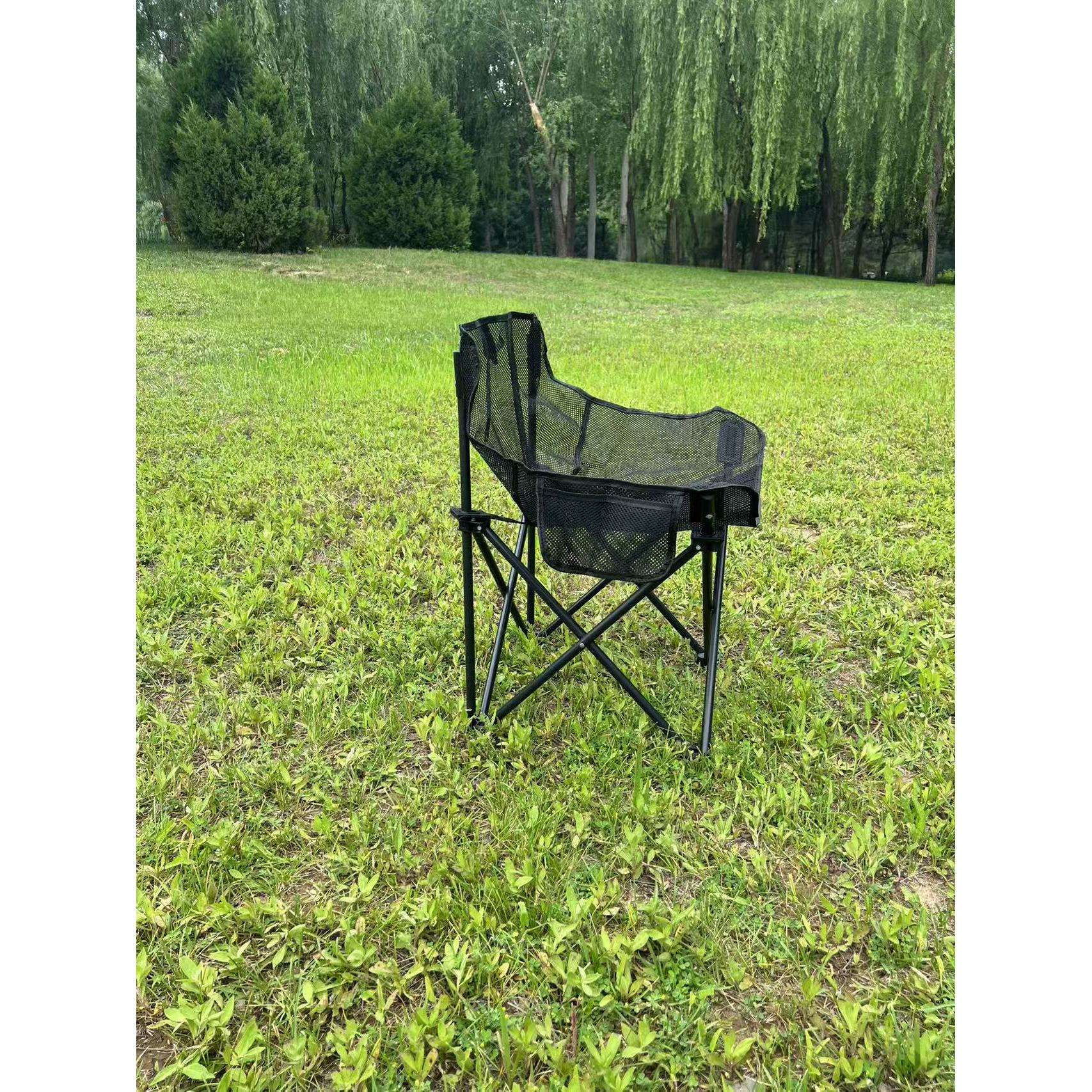 เก้าอี้พระจันทร์ตาข่ายสีดำ