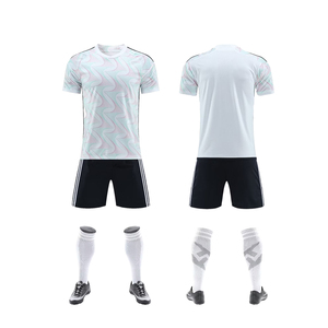 Benutzer definierte Full Sublimation Jungen Fußball Trikot Shirts Quick Dry Atmungsaktive Trainings anzug Print New Style Fußball Team Uniform - Product Image 3