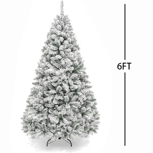 Fournitures d'usine 6 FT <span class=keywords><strong>180</strong></span> <span class=keywords><strong>CM</strong></span> Premium neige floquée artificielle vacances arbre <span class=keywords><strong>de</strong></span> noël pour vacances bureau fête décor - Product Image 2