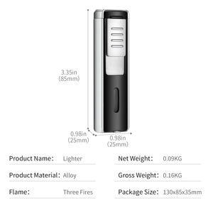 CIGARLOONG Portátil Windproof Chama Ajustável Durável Charuto Tocha Isqueiro com Zinco Liga Corpo e Gift Box - Product Image 6