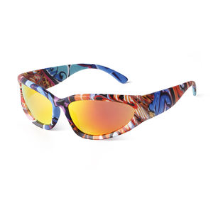 แว่นตากันแดดสุดอินเทรนด์, แว่นตารูปไข่แนวล้ำสมัยแว่นกันแดด Y2K แว่นกันแดดสำหรับผู้หญิงผู้ชายกีฬาแว่นตาหลากสี - Product Image 5