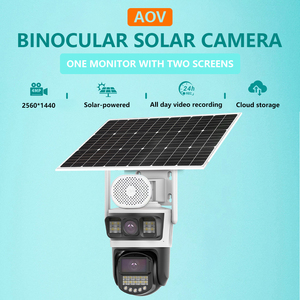 Không Thấm Nước 4g ống kính kép PTZ CCTV ngoài trời Home an ninh không dây wifi phát hiện chuyển động năng lượng mặt trời Powered IP <span class=keywords><strong>Camera</strong></span> - Product Image 4