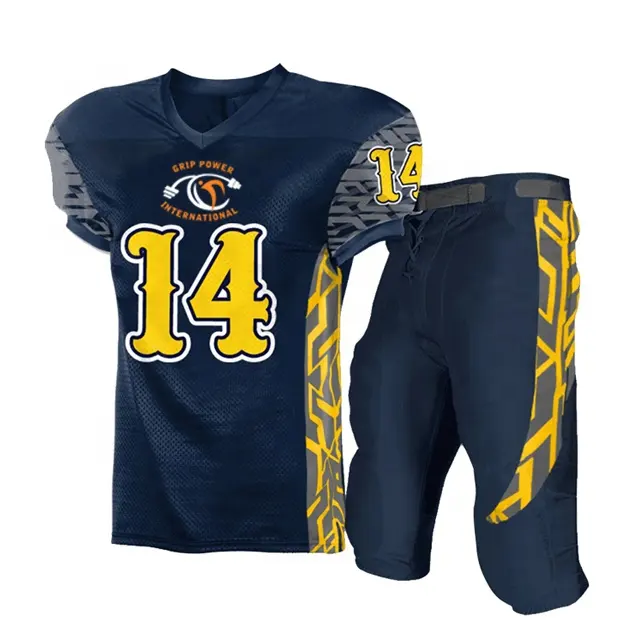 Maillot de Football américain, uniformes personnalisés pour adultes, en sergé pour jeunes, vente en gros et bon marché, nouvelle collection