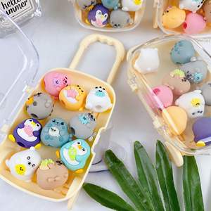 Nieuwe schattige dieren trolleykoffer deelset 3D-vorm rubberen potloodgum model 7359 kan in een potlood worden geplaatst - Product Image 3