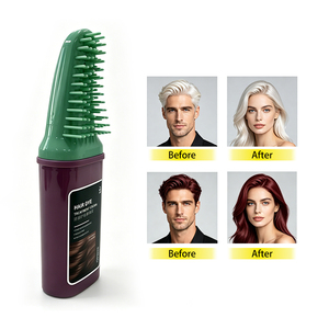 Crema de Tinte para el Cabello Personalizada OEM a Base de Plantas 200ml Calidad de Salón Color Borgoña Venta al Por Mayor - Product Image 2