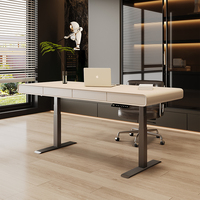 Factory Direct Sales Adjustable Electric Office Table Modern Style Solid Wood Office Desk with Low Prices