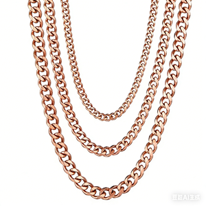 Collar de Acero Inoxidable Chapado <span class=keywords><strong>en</strong></span> <span class=keywords><strong>Oro</strong></span> PVD de 18K, <span class=keywords><strong>Cadena</strong></span> <span class=keywords><strong>Cubana</strong></span> de 5-12MM, Joyería Hip Hop Punk para Hombre y Mujer, Venta al Por Mayor, Collar de Moda - Product Image 2