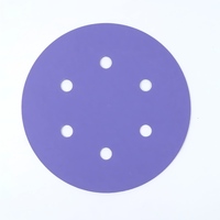 Disques de ponçage en céramique d'alumine violette SCORPION STAR S618 à 6 trous de haute qualité, OEM pour le ponçage de carrosserie et de peinture automobile