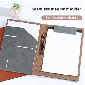 Factory Quick Custom <b>A4</b> Executive Pu File <b>Folder</b> Hard <b>Leather</b> Organizer Business Portfolio for Filing Document - Product Image 1