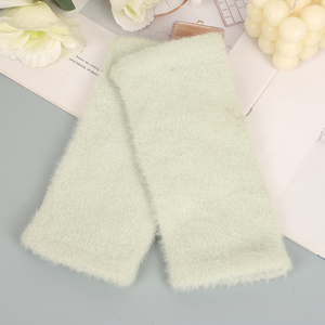 Liquidation d'usine : Gants thermiques pour femme, style vison en peluche, <span class=keywords><strong>mi</strong></span>-doigts, épais, moelleux, élégants, chauffants, pour la <span class=keywords><strong>saison</strong></span> des neiges - Product Image 4
