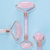 Offre Spéciale OEM/ODM Massage Anti-âge Résine Alliage Haute Qualité Rose Rose Visage Masseur Fonction Musicale Contrôle Sans Fil pour la Peau