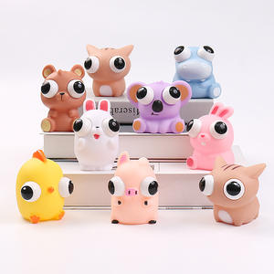 Ensemble de jouets à presser en forme <span class=keywords><strong>d</strong></span>'animaux, jouets sensoriels anti-stress pour enfants et adultes, gadgets anti-stress en silicone mignons - Product Image 3