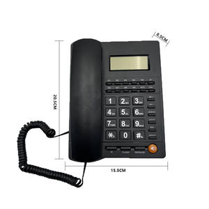 <span class=keywords><strong>Téléphone</strong></span> filaire d'identification de l'appelant avec écran LCD et <span class=keywords><strong>fonction</strong></span> <span class=keywords><strong>mains</strong></span> <span class=keywords><strong>libres</strong></span> pour bureau à domicile ou hôtel - Product Image 6