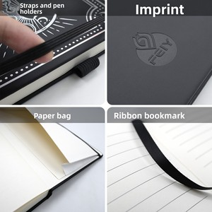 Cuaderno de Regalo A5 Transfronterizo con Líneas Horizontales y Número de Página, Correa Plateada Láser, 100 Hojas, Uso Escolar, Logotipo Personalizado - Product Image 3