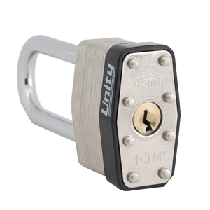 Candado de cilindro de latón laminado de acero SQ, con grillete largo, acero endurecido - Product Image 6