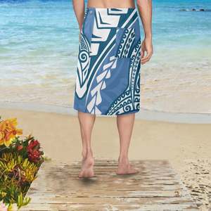 กระโปรงชายหาดลายชน<span class=keywords><strong>เผ่า</strong></span>โพลินีเซียน ผ้าซารองฮาวายสำหรับผู้ชาย ผ้ากันเปื้อนแบบสั่งทำสำหรับผู้ชาย ชุดพื้นเมือง ผ้าพันตัว ผ้าซารอง - Product Image 4
