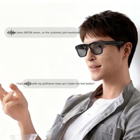 Lunettes Intelligentes IA Résolution 12MP Multifonctionnelles Commande Vocale Contrôle par Application Changement de Couleur Reconnaissance de Traduction Capture de Photos