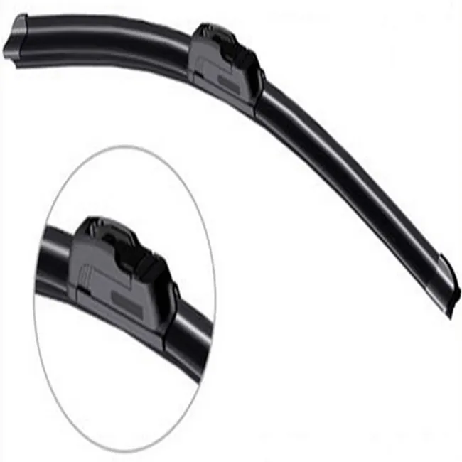 Factory producing U/J hook soft premium windshield wiper blade all size silicone wiper refill