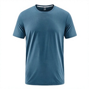 เสื้อยืดคอกลมผ้าฝ้ายแท้ 100% แบบถัก สไตล์ลำลอง สำหรับผู้ชาย แห้งเร็ว ระบายอากาศดี เหมาะสำหรับออกกำลังกาย ขายส่ง OEM - Product Image 3