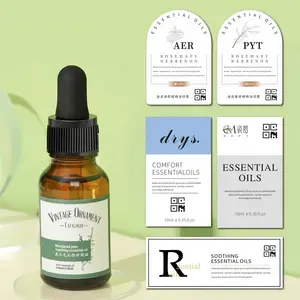 Multi-Style Custom Size Shape Cosmetic Essential Oil Private Brand Labels For Bottles