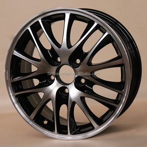 Jante en alliage <span class=keywords><strong>de</strong></span> voiture multi-rayons sur mesure REW JT6185 <span class=keywords><strong>16</strong></span> <span class=keywords><strong>pouces</strong></span> pour <span class=keywords><strong>Honda</strong></span>, finition noir brillant, motif <span class=keywords><strong>de</strong></span> goujons 5x114.3, jante en fonte - Product Image 3