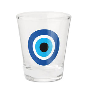 Logotipo personalizado regalo de viaje mal de ojo Grecia vasos de chupito mal de ojo griego recuerdo vaso de chupito - Product Image 3