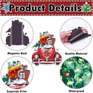 Aimants de réfrigérateur 3D personnalisés sur mesure, souvenirs de ville, logo personnalisé, en métal émaillé, autocollants magnétiques de Noël en résine époxy - Product Image 6
