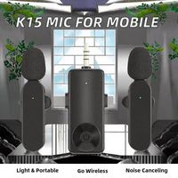 Meilleur microphone cravate sans fil à réduction de bruit pour la diffusion en direct, l'enregistrement, compatible avec les téléphones mobiles, les appareils photo, en métal
