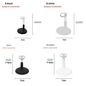 Регулируемая подставка для кукол 17-20 см, подставка для кукол, мультяшная игрушка, пластиковая ПВХ 1:3 шкала, подставка для кукол - Product Image 2