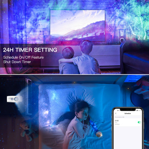 Proiettore Laser Intelligente <span class=keywords><strong>con</strong></span> Stelle e Nebulosa <span class=keywords><strong>LED</strong></span> per Sale Giochi, Home Theatre, Luce Notturna e Atmosfera Interna - Product Image 5