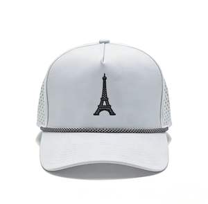 Gorra de Béisbol Bordada con la Torre Eiffel, Logotipo Personalizado, Ajustable, de Algodón, Estilo Dad Hat, Múltiples Colores para Hombre y Mujer - Product Image 1