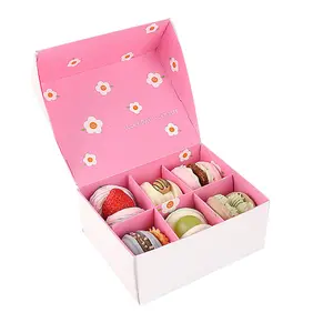 Emballage de biscuits de luxe personnalisé de boîte de biscuit de pâtisserie sucrée de dessert de beignet