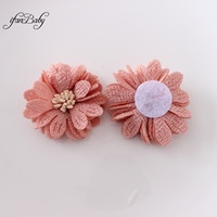 32 couleurs, fleurs en tissu florales faites à la main de 4,5 cm pour les cheveux, applicables sur les bandeaux, les accessoires pour cheveux et les vêtements, unisexe, DIY