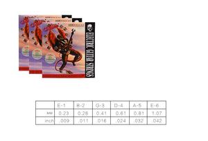 สายกีต้าร์ไฟฟ้าน้ำหนักเบามาก,สายเหล็กชุบนิกเกิลสำหรับกีต้าร์ - Product Image 6