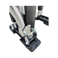 Outil de levage réglable pour cloisons sèches en alliage d'aluminium de qualité industrielle de 18 à 30 pouces avec emballage de boîte de support OEM personnalisé
