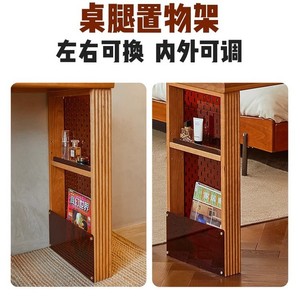 Solid Wood Dressing Table <b>Cherry</b> Wood Integrated Vanity With Mirror Bedroom Furniture Set - Product Image 3
