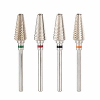 Evolisse - Fraise à ongles professionnelle en carbure de tungstène pour salon, à double tranchant, avec tête de ponçage bidirectionnelle
