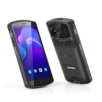 Smartphone PDA portable UNIWA V7S avec écran de 5,7 pouces, lecteur d'empreintes digitales et de codes-barres, système d'exploitation personnalisé