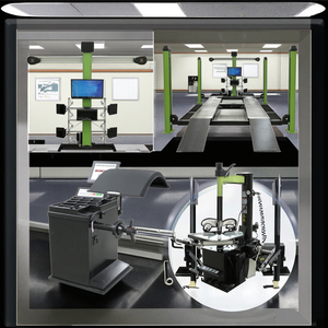 סט מלא קומבו 4 פוסט מכונית מעלית מעלית 3d ארבעה פחות 3D גלגל יישור מכונת צמיג aligner אוטומטי יישור מכונת גלגל יישור - Product Image 2