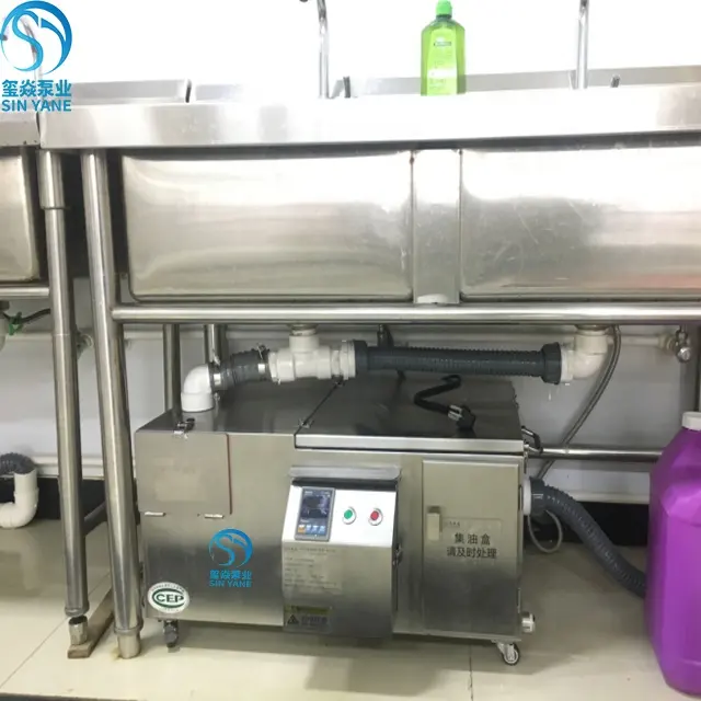 Dispositivo inteligente para cocina, filtro de grasa completamente automático de alta calidad, trampa para cocina, separador de agua y aceite de grasa SUS 304