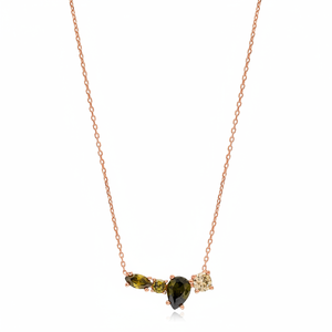Collar de peridoto Quaternary, diseño de piedra turco hecho a mano, joyería de plata de ley 925, venta al por mayor - Product Image 2