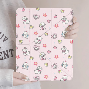 เคสแท็บเล็ตอะคริลิคแบบพับได้ลายแกะสไตล์ Ins สำหรับ iPad Pro 11 และ iPad Pro 13 พร้อมฝาปิดป้องกัน - Product Image 5