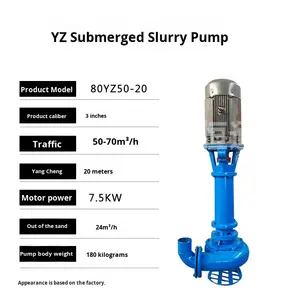 Pompe à boue électrique <span class=keywords><strong>verticale</strong></span> haute performance YZ, résistante à l'usure, pour l'extraction de sable, pompe à boue, moteur spécial, dragage de bassin - Product Image 6