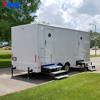 Toilettes publiques personnalisées pour événements VIP, toilettes de luxe, douche extérieure pour caravane, toilettes en acier, salle de bain mobile extérieure, toilettes portables, remorque de toilettes