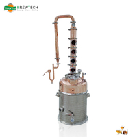 Distillateur Tiantai en cuivre 1HL Pot Still Whisky Vin Gin Vodka Brandy Distillateur d'alcool Équipement de distillation 100L