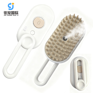 Pettine per Animali Domestici 3-in-1 con Funzione di Pulizia, Massaggio e Spray a Vapore, Impugnatura Ergonomica per Facile Districatura, per Gatti e Cani - Product Image 1