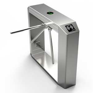 Tourniquet semi-automatique à trois bras en acier inoxydable 304, capacité de 35-40 personnes/minute, largeur de passage 600-900 mm, finition brossée - Product Image 4
